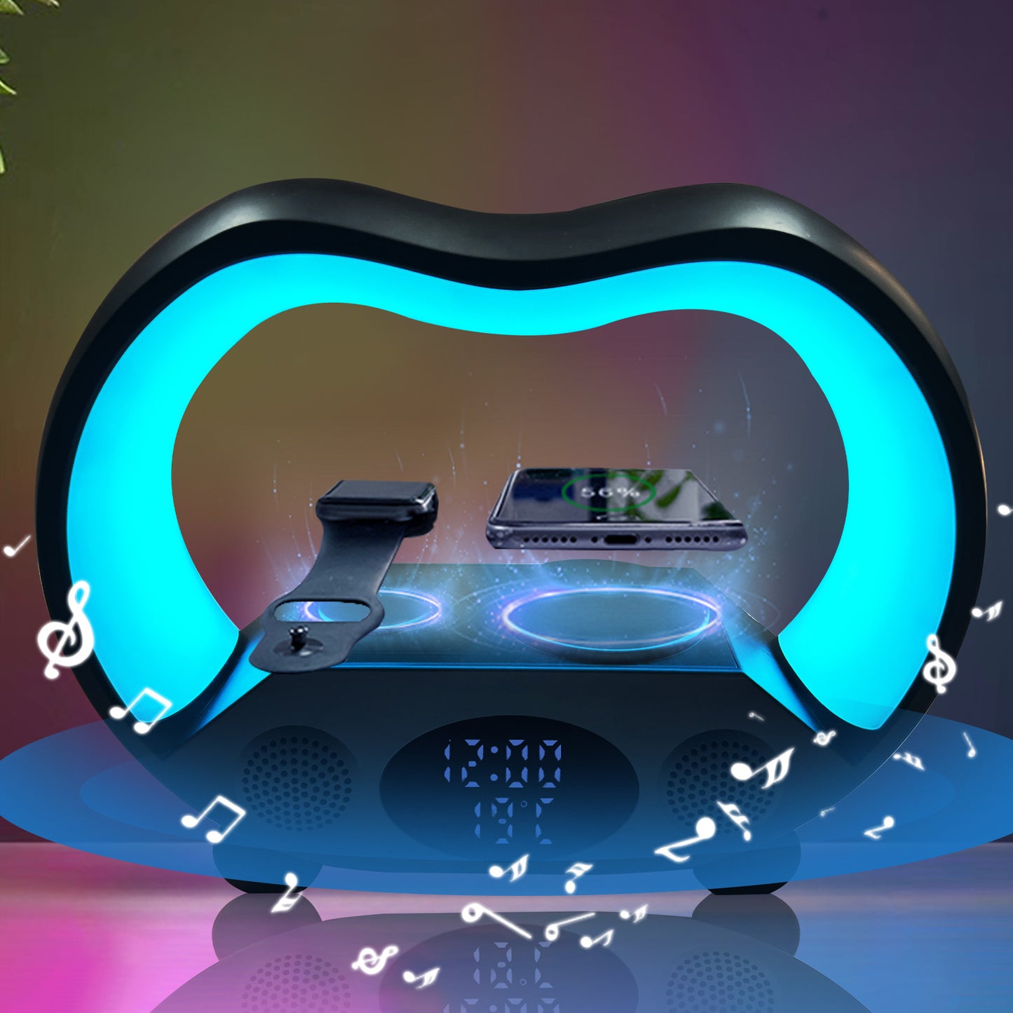 6 In 1 Remote Control Bluetooth-compatible LED Table Lamp