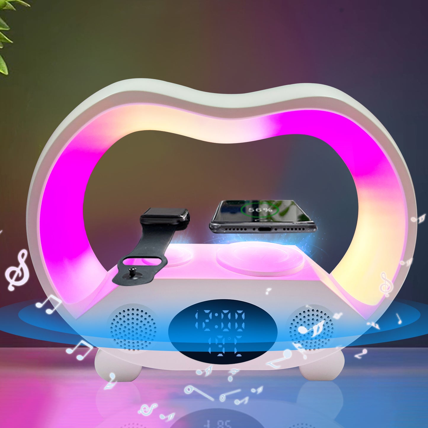 6 In 1 Remote Control Bluetooth-compatible LED Table Lamp