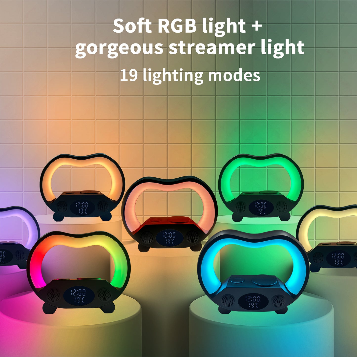 6 In 1 Remote Control Bluetooth-compatible LED Table Lamp