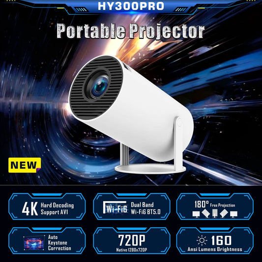 HY300 Pro Projector Portable Home Theater Entertainment